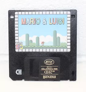 Vintage Mario & Luigi MS DOS Videospiel 3,5" Diskette, RAR 1994 Mike Wiering - Bild 1 von 8
