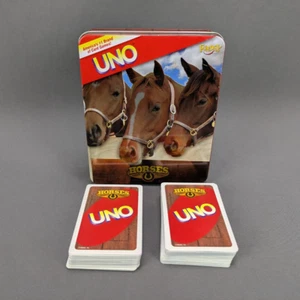 Mattel Uno Horses 2009 Card Game Collectors Tin - Picture 1 of 7