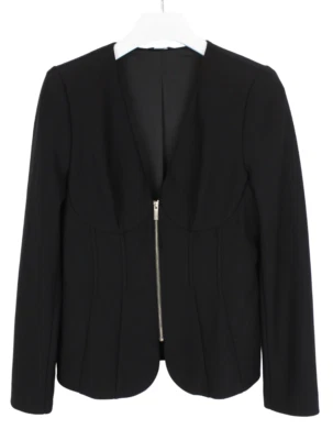 Chaqueta MARCIANO Para Mujer (EU) 44 Negra Cremallera Completa Informal Forrada Cuello en V Foto 1 de 4