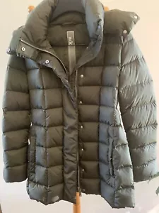 ADD Down Hooded Puffer Jacket/Coat Green Sz 4 Excellent Preowned Condition - Picture 1 of 7