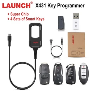 LAUNCH X431 K-ey Programmer + Super Chip + 4 Sets of Smart Keys For IMMO ELITE - Picture 1 of 9