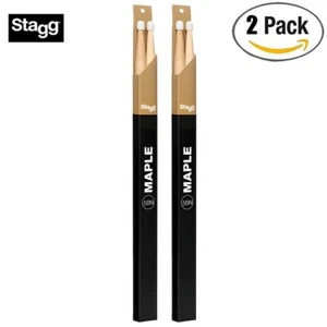 2-PACK Stagg 1-Pair Maple 5BN Nylon Tip Drum Sticks SM5BN - Picture 1 of 1