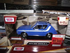Motormax 1/24 1974 AMC Gremlin X blue NIB - Picture 1 of 1