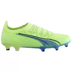 Puma Ultra Ultimate FG/AG Mens Green Football Boots - Picture 1 of 5