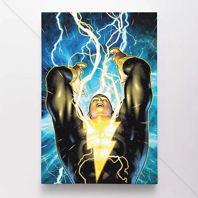 Impresión artística de portada de cómic de DC lienzo póster negro de Adam #26109 Foto 1 de 4