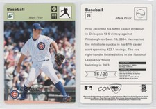 2005 Leaf Sportscasters Green Pitching Glove /30 Mark Prior #28