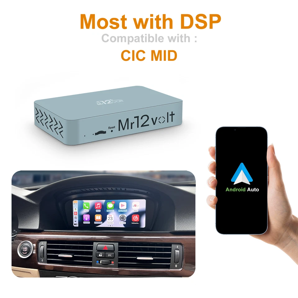 Mr12volt MOST Wireless Android Auto Carkit mit DSP BMW CIC MID E90 E92 X5 X6 Z4 - Bild 1 von 4