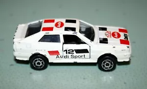 Coche de carreras de rally diecast blanco Audi Quattro 221 vintage Majorette Francia años 80 - Imagen 1 de 4