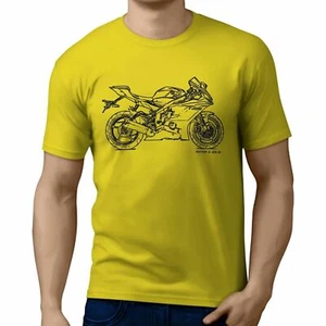 JL Illustration For A Yamaha YZF-R6 2017 Motorbike Fan T-shirt - Picture 1 of 24