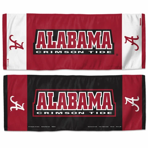 NCAA Alabama Crimson Tide 12x30 Double Sided Cooling Towel Keep Cool in Summer Cover