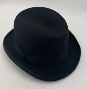 Fedora Hat made by DH Whitby Classic Black Bow Fedora Hat Size M 56cm - Picture 1 of 10