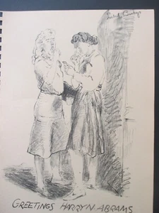 Litografía/anuncio original ISOBEL BISHOP PARA EDITORIAL Harry N. Abrams Nueva York 1951 - Imagen 1 de 3