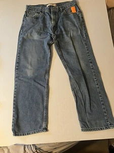 Pantalones de mezclilla Levis 505 para hombre talla 36x30 lavado claro calce regular pierna recta - Imagen 1 de 4