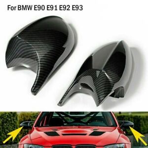 Paar Carbon Spiegelkappen Mirror Gehäuse für BMW E81 E82 E87 E88 E90 E91 E92 E93