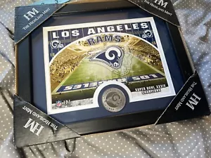 Los Angeles Rams Photo Frame 11x9 Plaque Minted Coin Highland Mint NFL Official - Picture 1 of 6