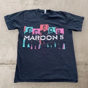 Maroon 5 T Shirt Size M Medium Mens Made in USA American Apparel Black Graphic - Picture 1 of 7