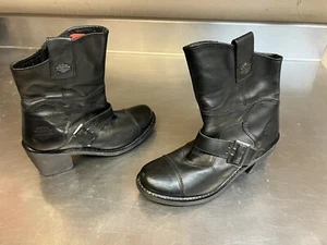 Harley Davids Lederstiefel Damen 8 Absätze Biker schwer - Bild 1 von 8