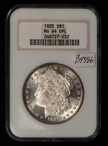 1885 Morgan Dollar - Deep Proof-Like DMPL - Fatty NGC MS 64 DPL - VIDEO - B4386 - Picture 1 of 8