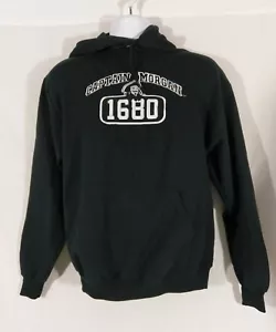 Official Gear Black Hoodie Sweatshirt Captain Morgan embroidered Jerzees Medium - Picture 1 of 4