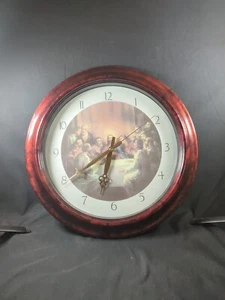 Reloj de Pared IGLESIA Vintage Color Palo de Rosa Jesús y Discípulos @ Última Cena 16" - Imagen 1 de 6