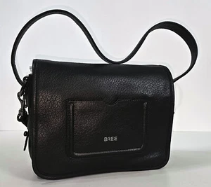 Bonito bolso de hombro Bree cuero auténtico negro como nuevo - Imagen 1 de 12