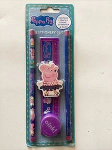Peppa pig blister set cancelleria temperamatite righello gomma. Posta gratis - Foto 1 di 1