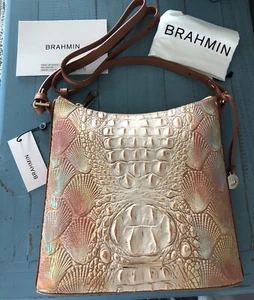 Brahmin Katie Crossbody Scallop Bondi Eye Showcase NWT 🐚 Blissfully Beachy - Picture 1 of 9