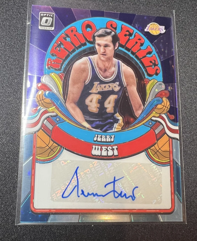 2019-20 Donruss Optic Jerry West /29 FOTL 复古系列紫色明星湖人队签名 — 第 1/2 张图片