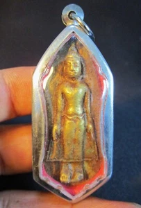 ฺBEAUTIFUL OLD PHRA RUANG PANG PEID LOK ( Open the world) THAI BUDDHA AMULET - Picture 1 of 9