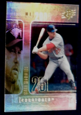 Mark McGwire Upper Deck SPx Sample card 1, 2000 MLB, Cardinals - Image 1 of 2