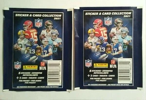 🏉2021 Panini NFL Sticker And Card Collection (2) Factory Sealed Packs New - Picture 1 of 2