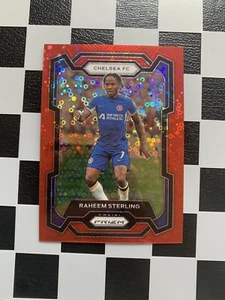 2023-24 Panini Prizm Premier League Raheem Sterling Red /49 Chelsea - Bild 1 von 2