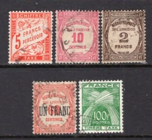 France 1927-1946 Postage Due 5 Better FVF Used CV$60 - Picture 1 of 1