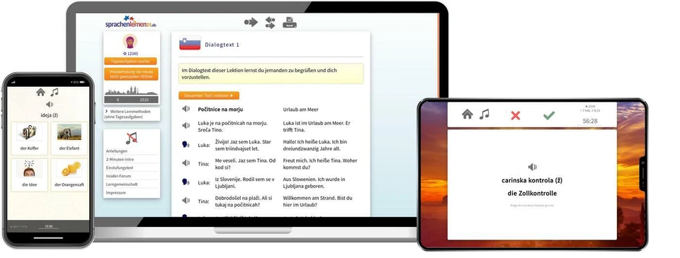 Slowenisch lernen Fachwortschatz C1+C2 Vokabeltrainer Onlinekurs Sprachenlernen2 - Bild 1 von 4