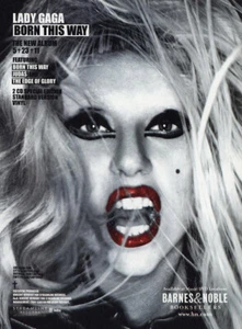 2011 Lady Gaga Promo: Born This Way Vintage Print Ad - Picture 1 of 1