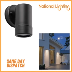 GU10 Outdoor LED Spotlight Black Dimmable Wall Light - Waterproof - IP44 - Picture 1 of 6