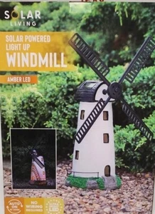 Solar-Powered Windmill LED Garden Light: Charming House Decoration Ornament - Picture 1 of 11