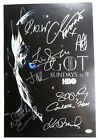 Game of Thrones Cast Autographed Poster Turner Hill Emmanuel 9 Sigs JSA YY54019