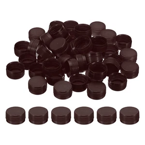 1.2inch Plastic Bottle Caps for Crafts, 50Pcs Bottle Screw Lids, Brown - Picture 1 of 5