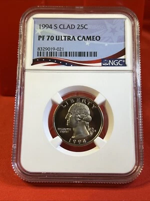 1994-S Washington Proof Quarter, Graded PF70UC by NGC * Registry Quality Coin! - Image 1 of 4