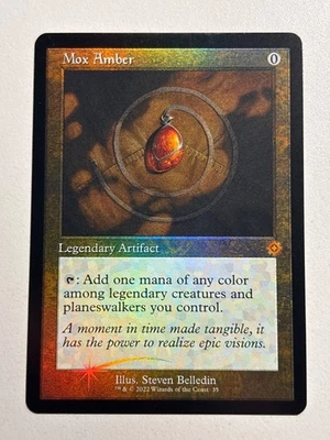 Mox Amber (FOIL) The Brothers’ War: Retro Frame Artifacts - LP MTG Magic - Image 1 of 2