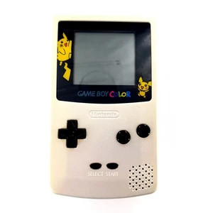 Nintendo Game Boy Color Gold & Silver Pokemon Pikachu Edition New Shell Tested - Picture 1 of 8