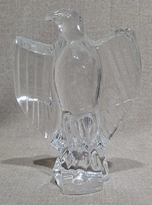 Baccarat Art Glass Crystal Napoleonic American Bald Eagle Sculpture Figurine - Picture 1 of 5