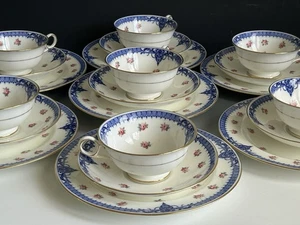 Antikes Cauldon LTD England Bone China Tee Trio Sets/7er Set - Bild 1 von 8