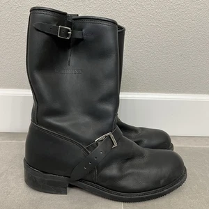 Stivali da ingegnere Carolina vintage uomo 13 neri moto punta acciaio scarpe equitazione - Foto 1 di 3