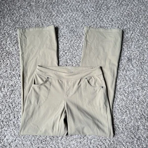 Athleta Bettona Classic Hose Gr. M weites ausgestelltes Bein Yoga sportlich grün - Bild 1 von 4