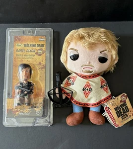 2 The Walking Dead Daryl Dixon Funko Pop Plüsch 7 Zoll & Computer Wackelkopf Sitter - Bild 1 von 15