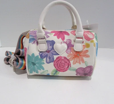 Mini Bandolera Betsey Johnson Floral Cartera Cartera Blanca Multi Nueva con Etiquetas Foto 1 de 4