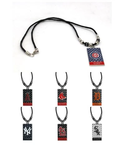MLB Diamond Plate Rope Necklace - Choose Your Team Cover