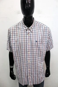 Timberland Camicia Uomo Taglia 3XL Chemise Multicolore In Cotone Shirt Logo Man - Foto 1 di 13